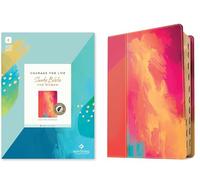 NLT Courage For Life Study Bible for Women, Filament Enabled (LeatherLike, Fierce Pink, Indexed, Red Letter)