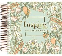 NLT Dayspring Inspire Illustrating Bible, Filament-Enabled Edition (Spiral Bound, Mint Floral Garden): New Living Translation, Mint Floral Garden, ... Garden, Filament Coloring Journal Bible
