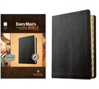 NLT Every Man s Bible, Filament Enabled (LeatherLike, Crossmark Black, Indexed, Red Letter)