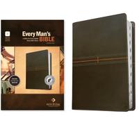 NLT Every Man s Bible, Filament Enabled (LeatherLike, East West Grey, Indexed, Red Letter)