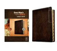 NLT Every Man’s Bible, Large Print, Deluxe Explorer Edition: New Living Translation, Brown, LeatherLike, Deluxe Explorer Edition