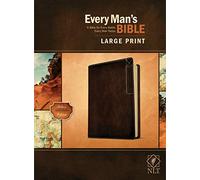 NLT Every Man’s Bible, Large Print, Deluxe Explorer Edition: New Living Translation, Brown, Leatherlike: Explorer Edition