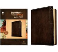 NLT Every Man s Bible, Large Print, Filament Enabled, Deluxe Explorer Edition (LeatherLike, Rustic Brown, Red Letter)