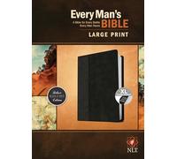 NLT Every Man's Bible, Large Print, Black/Onyx, Indexed: New Living Translation, Black/Onyx LeatherLike