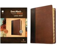 NLT Every Man's Bible, Large Print, Filament Enabled, TuTone (LeatherLike, Brown/Tan, Indexed, Red Letter)