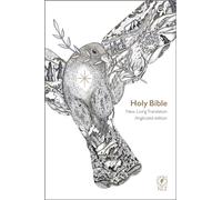 NLT Holy Bible, White Flexiback, Dove Illustration, Award-Shortlisted Design, British Text, NLT New Living Translation, Flexiback, Standard size