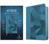 NLT Kids Bible, Thinline Reference Edition (Leatherlike): New Living Translation, Camo Blue, Thinline Reference Edition, Kids, Red Letter