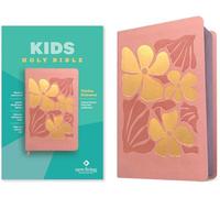 NLT Kids Bible, Thinline Reference Edition (Leatherlike): New Living Translation, Tropical Flowers Dusty Pink, Thinline Reference Edition, Kids, Red Letter