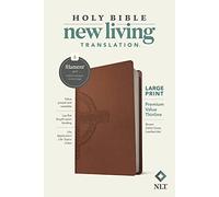 NLT Large Print Premium Value Thinline Bible, Filament Enabled Edition (Leatherlike, Brown Celtic Cross): New Living Translation, Brown Celtic Cross, ... Value Thinline Bible, Filament Enabled