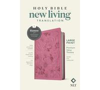 NLT Large Print Premium Value Thinline Bible, Filament: New Living Translation, Garden Pink, Leatherlike, Premium Value Thinline, Filament Bible App