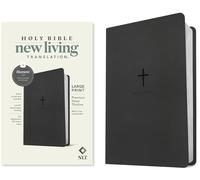 NLT Large Print Premium Value Thinline Bible: New Living Translation, Black Cross, Premium Value Thinline, Filament-enabled Edition
