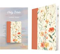 NLT Large Print Slimline Reference Bible (Hardcover, Peach Meadows, Red Letter)