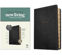 NLT Large Print Thinline Center-Column Reference Bible: New Living Translation, Black Holy Windows, Leatherlike, Large Print Thinline Center-column ... Indexed, Red Letter With Ribbon Marker