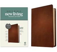 NLT Large Print Thinline Reference Bible, Filament Edition: New Living Translation, Brown, Genuine Leather, Thinline Reference Bible, Filament Enabled Edition Red Letter