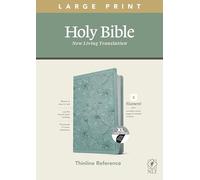NLT Large Print Thinline Reference Bible, Filament Enabled E: New Living Translation, Floral Leaf/Teal, Leatherlike, Filament Enabled, Thinline Reference