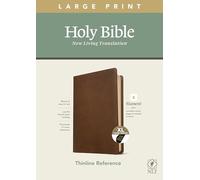 NLT Large Print Thinline Reference Bible, Filament Enabled E: New Living Translation, Thinline Reference Bible, Rustic Brown, Filament Enabled Edition, Red Letter, Leatherlike