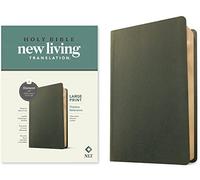 NLT Large Print Thinline Reference Bible, Filament Enabled Edition (Red Letter, Genuine Leather, Olive Green): New Living Translation, Olive Green, ... Reference, Filament Enabled, Red Letter