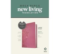 NLT Large Print Thinline Reference Bible, Filament, Peony: New Living Translation, Peony Pink, Leatherlike, Thinline Reference, Filament