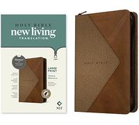 NLT Large Print Thinline Reference Zipper Bible, Filament Enabled Edition (Leatherlike, Messenger Stone & Camel, Indexed): New Living Translation, ... ... Thinline Reference, Filament Enabled