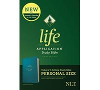 NLT Life Application Study Bible, Personal Size, Teal