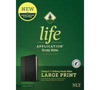 NLT Life Application Study Bible, Third Edition, Large Print: New Living Translation, Life Application Study Bible, Black/onyx, Leatherlike
