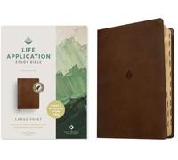 NLT Life Application Study Bible, Third Edition, Large Print: New Living Translation, Rustic Brown Leaf, Leatherlike, Red Letter