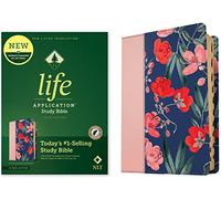 NLT Life Application Study Bible, Third Edition (Red Letter, Leatherlike, Pink Evening Bloom, Indexed): Nlt Life Application Study Bible - Red Letter, Leatherlike, Pink Evening Bloom, Indexed