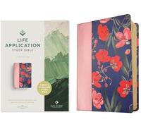NLT Life Application Study Bible, Third Edition (Red Letter, Leatherlike, Pink Evening Bloom): Nlt Life Application Study Bible - Red Letter, Leatherlike, Pink Evening Bloom
