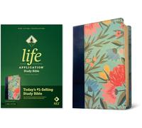 NLT Life Application Study Bible, Third Edition (Red Letter, Leatherlike, Teal Floral): New Living Translation, Teal Floral, Leatherlike