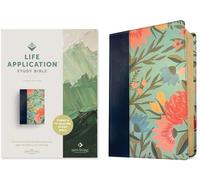 NLT Life Application Study Bible, Third Edition (Red Letter, Leatherlike, Teal Floral): New Living Translation, Teal Floral, Leatherlike