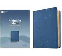 NLT Midnight Mom Devotional Bible (LeatherLike, Starlit Navy, Red Letter, Filament Enabled)