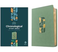 NLT One Year Chronological Study Bible (Sage): Nlt One Year Chronological Study Bible, Leatherlike, Sage Green Mosaic