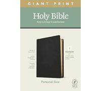 NLT Personal Size Giant Print Bible, Filament Edition, Black: NLT, Black, Genuine Leather, Filament Enabled, Personal Size Giant Print
