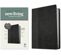 NLT Personal Size Giant Print Bible, Filament Edition, Black: NLT, Black/Onyx, Leatherlike, Filament App, Personal Size Giant Print Bible