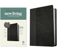NLT Personal Size Giant Print Bible, Filament Edition, Black: NLT, Black/Onyx, Leatherlike, Filament App, Personal Size Giant Print Bible
