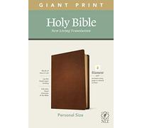 NLT Personal Size Giant Print Bible, Filament Edition, Brown: NLT, Brown, Genuine Leather, Filament Enabled, Personal Size Giant Print Bible