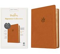 NLT Personal Size Giant Print Bible, Filament Enabled Edition (Red Letter, Leatherlike, Classic Tan): Dayspring Signature Collection