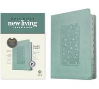 NLT Personal Size Giant Print Bible, Filament Edition, Teal: NLT, Floral Frame Teal, Leatherlike, Filament Enabled Edition Red Letter, Personal Size Giant Print Bible