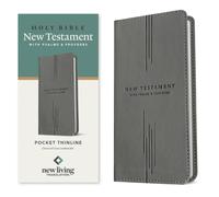 NLT Pocket Thinline New Testament with Psalms and Proverbs (LeatherLike, Charcoal Cross)