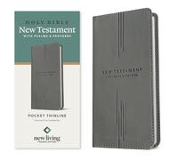 NLT Pocket Thinline New Testament with Psalms and Proverbs (LeatherLike, Charcoal Cross)