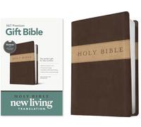 NLT Premium Gift Bible, Filament Enabled, Dark Brown/Tan: New Living Translation, Dark Brown/Tan Tutone , Leatherlike, Premium Gift, Filament Enabled, Red Letter With Ribbon Marker