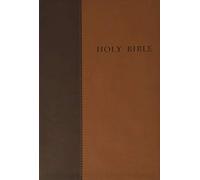 NLT Premium Value Large Print Slimline Bible, Brown/Tan