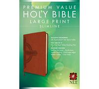 NLT Premium Value Slimline Large Print Bible: Cross Design: New Living Translation, Cross, Premium Value, Slimline, Large Print