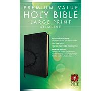 NLT Premium Value Slimline Large Print Bible: Crown design: New Living Translation, Crown, Black, Large Print, Slimline, Premium Value