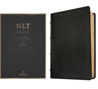 NLT Select Large Print Thinline Reference Bible, Filament Enabled (Goatskin Leather, Black, Red Letter)