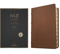 NLT Select Large Print Thinline Reference Bible, Filament Enabled (Goatskin Leather, Brown, Indexed, Red Letter)