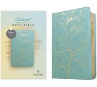 NLT Student Bible, Thinline Reference, Filament-Enabled: New Living Translation, Tropical Iris Teal Blue, Reference, Filament-enabled Edition, Red Letter