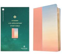 NLT Student Life Application Study Bible, Filament Enabled: New Living Translation, Ombre Pink, Leatherlike, Student Life Application Study, Filament Enabled, Red Letter With Ribbon Marker
