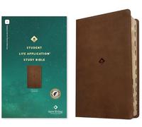 NLT Student Life Application Study Bible, Filament Enabled: New Living Translation, Rustic Brown, Leatherlike, Student Life Application Study, Filament Enabled, Indexed, Red Letter With Ribbon Marker