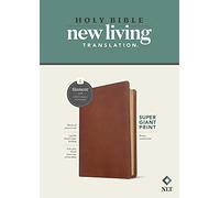 NLT Super Giant Print Bible, Filament Enabled Edition (Red Letter, Leatherlike, Brown)